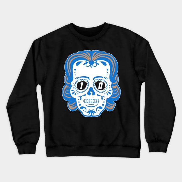 Justin Herbert Sugar Skull Crewneck Sweatshirt by Chunta_Design